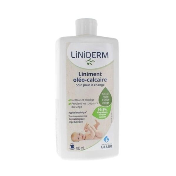 Gilbert Liniderm Liniment Oléo-Calcaire à l'Huile d'Olive Vierge 480ml