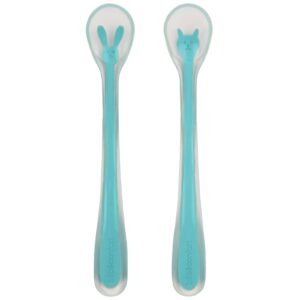 Lot de 2 cuillères douces en silicone motif aléatoire Bébé Confort