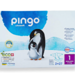 Pingo Couches Écologiques Pingo Taille 1 Jumbo - (2-5Kg) boîte de 2x27 Unités