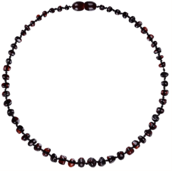 Collier d'ambre perles baroques pour Adulte perles Rondes - Cœur de prune - "45 Cm"