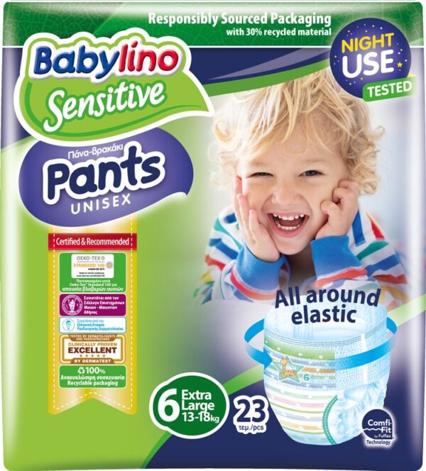 Babylino Couches-Culottes Taille 6 (13-18kg) 23unités