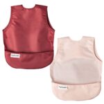 Tiny Twinkle Lot de 2 bavoirs mess-proof bordeaux/rose