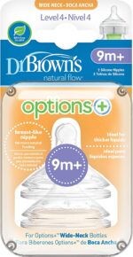 Dr Brown's OPTIONS PLUS 2019! - Tétines de Niveau 4 - Pour Bébés de 9 Mois o Plus (Emballage de 2)