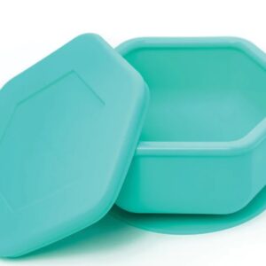 Tiny Twinkle Bol en silicone avec ventouse et couvercle Mint 6+