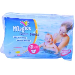 COUCHES-CULOTTES DE BAIN MAGICS TAILLE M -4( 7-15 KG ) 11 UNITÉS/ PAQUET