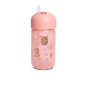 Suavinex Tasse à paille Into the Forest +18 mois 340ml Rose