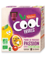 COOL FRUITS POMME DE PROVENCE PASSION - 4 gourdes de 90g