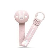 SUAVINEX Attache sucette/S SOOTHER CLIP WITH RIBBON HYGGE ROSE