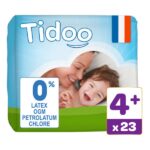 TIDOO 23 couches t4+ 9-20kg hypoallergéniques nature