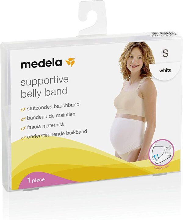 MEDELA Bande ventrale de soutien BLANCHE TAILLE S