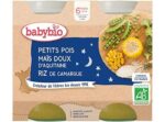 Babybio pot bonne nuit petits pois maïs riz 2x200G