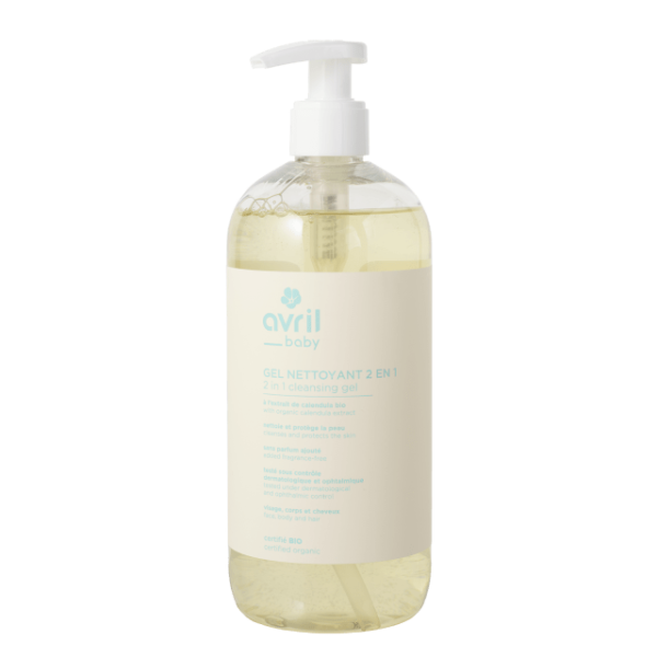 AVRIL GEL NETTOYANT 2 EN 1 BÉBÉ 500 ML – CERTIFIÉ BIO