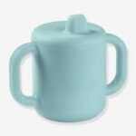 Béaba Tasse d'apprentissage en silicone Blue 8 mois + 170 ml