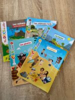 Pack 5 livres mes docs a coller ( la plage - la ferme - Les volcans - les pirates - les châteaux forts ) 4-7ans