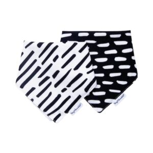 Tiny twinkle Lot de 2 Bavoirs Bandana Noir & blanc de Tiny Twinkle