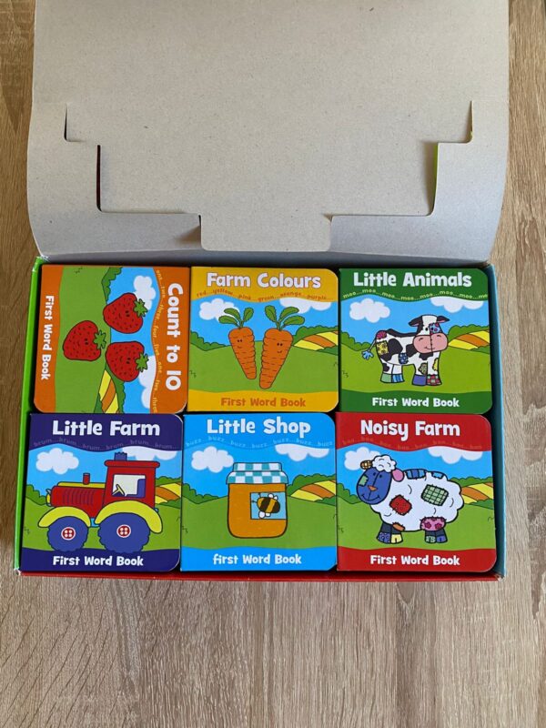 pack de 6 Imagiers en anglais Early Learning Little Farm