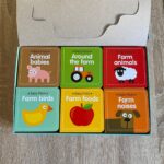 pack de 6 Imagiers en anglais Early learning board books on the farm