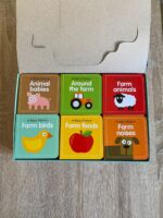 pack de 6 Imagiers en anglais Early learning board books on the farm