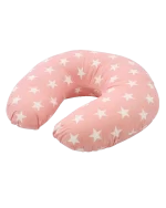 Coussin D’allaitement -  Grandes Étoiles Rose