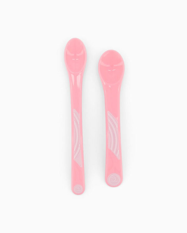 Twistshake Lot De 2 Cuillères Pour Bébé – Rose