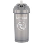 Twistshake Straw Cup 12+m Pearl Grey 360 ml