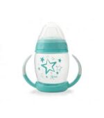 KIOKIDS TASSE D'APPRENTISSAGE STEP 1 ÉTOILES - BLEU 6M+ 270 ML BPA FREE