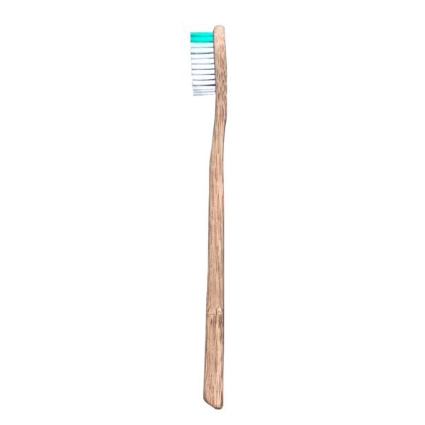 Brosse à dents en bambou, adulte médium, vert - Boo