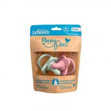 Dr. Brown’s HappyPaci Sucette En Silicone Rose Et Vert 2 Pièces