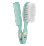 BETER MINICURE BROSSE ET PEIGNE POUR BEBE EXTRA SOFT VERT