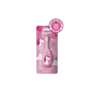 SAGYENE BROSSE À DENTS ERGONOMIQUE LICORNE ROSE 0-2ANS