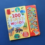 50 Button Photo Sound Book - First Words +3 ANS