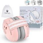 Protection auditive pour bébé, écouteurs antibruit pour bébés, cache-oreilles à réduction de bruit pour nourrissons et tout-petits jusqu'à 36 mois ROSE