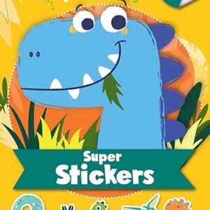 Super stickers - Les dinos - Bloc de plus de 500 stickers et 30 coloriages - Dès 5 ans