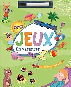 Jeux en vacances - Avec 1 feutre effaçable