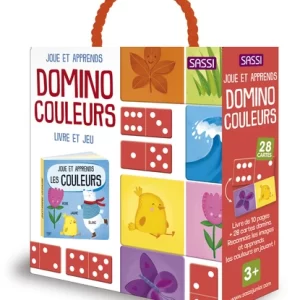 Domino couleurs – Livre de 10 pages et 28 cartes domino