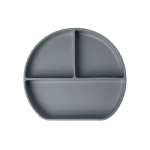 YUMMY_Assiette_en_Silicone_Multi-Compartiments_avec_Ventouse_Gris_4M